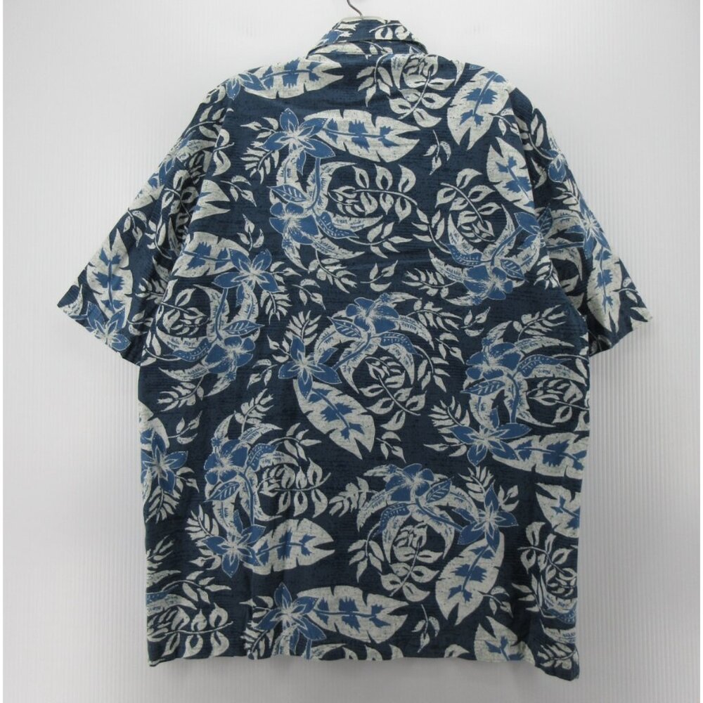 VINTAGE No Fear Shirt Medium Hawaiian Button Up Skater Surfer Tropical - Picture 7 of 12